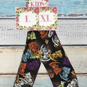 Lularoe Halloween Kids Leggings L/XL NWT